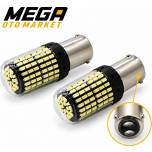Mega Oto Market 12V 1016 144 LED Beyaz Oto Ampul 2 Adet – Stop, Fren ve Sinyal LED Lambası