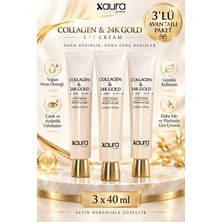 Xaura Global Collagen & 24K Gold Eye Cream 40 ml 3 Adet
