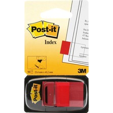 2 Adet 3m Post-It Index 680-1 25.4 mm x 43.18 mm Kırmızı 50 Yaprak