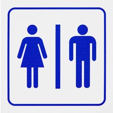 Ekstrafix 2 Adet Bay-Bayan Wc Pvc Yönlendirme Levhası 12 cm x 12 cm