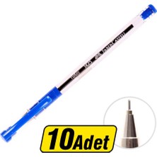Faber-Castell 1425 Tükenmez Kalem 0.7 mm Iğne Uçlu Mavi 10'lu Paket