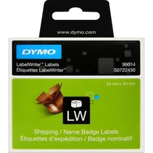 4 Adet Dymo 99014 Lw Sevkiyat Etiketi 101 mm x 54 mm 220 Etiket