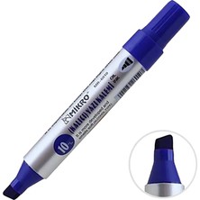 3 Adet Mikro MR6010 Jumbo Permanent Marker Koli Kalemi Mavi Renk