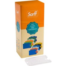 3 Adet Sarff Dikey Kart Muhafaza Kabı Şeffaf 50 Li Paket