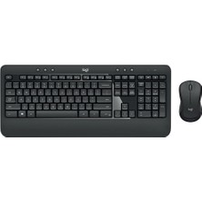 Logitech MK540 Q Kablosuz USB Siyah Multimedya Klavye/Mouse Set Oyun İçin Ergonomik Tasarım 920-008687