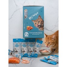 Mofelya Somonlu Krem Kedi Ödül Maması 15GR 12*4'lü Paket 48 Adet