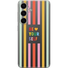 LOTUS GOLD Samsung Galaxy A05S Uyumlu Be Yourself Desenli Şeffaf Telefon Kılıfı