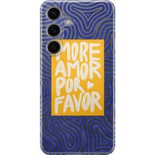 LOTUS GOLD Samsung Galaxy S23 Uyumlu Por Favor Desenli Şeffaf Telefon Kılıfı
