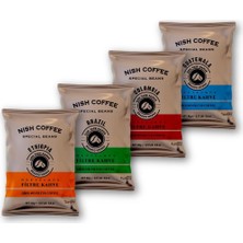 TeknoKapsül Nish Filtre Kahve 4'lü Tadım Seti (4X80 Gr) - (Colombia-Guatemala-Brazil-Ethiopia)