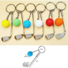 Eco Lounge Gerçekçi Golf Tasarımlı Şık Anahtarlık Kolye Çanta Süsü Golf Keychain BX40