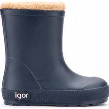 Igor Yogi Borreguito Çocuk Kürklü Yağmur Çizmesi - Lacivert W10306-003