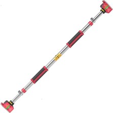Hepitop 110-150 cm Ayarlanabilir Kapı ve Koridor Barfiksi Ev Tipi Barfix Demiri Büyük Boy Barfiks KIRMIZI