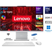 Lenovo Ideacentre 27ILL11 Intel Core U7-256V (Yapay Zeka DESTEKLI)16GB 1tb 27"fhd W11 Pro Beyaz Ai-Powered Aio Bilgisayar Prestij