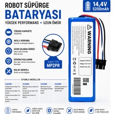 İnfostar Dreame D9 Max Uyumlu Robot Süpürge Bataryası 14.4V 5200MAH Li-Ion