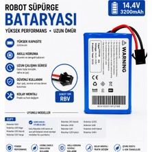İnfostar Coredy R650 Uyumlu Robot Süpürge Bataryası 14.4V 3200MAH Li-Ion
