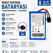 İnfostar Ecovacs Deebot N79E Uyumlu Robot Süpürge Bataryası 14.4V 2600MAH Li-Ion