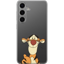 LOTUS GOLD Samsung Galaxy S24FE Uyumlu Tigger Desenli Şeffaf Telefon Kılıfı
