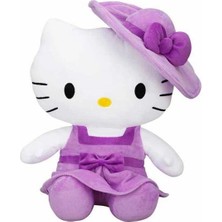 Eco Lounge Hello Kitty Şapkalı Peluş Oyuncak 36 cm - 1  Adet Stokta Olan Gönderilir