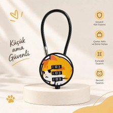 İğne İzi 3 Haneli Şifreli Kablo Kilit Çanta Valiz Bavul Dolap Spor Çantası Güvenlik Kilidi Asma Kilit