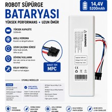 İnfostar Xiaomi Mi Robot Vacuum 1c STYTJ01ZHM Uyumlu Robot Süpürge Bataryası 14.4V 5200MAH Li-Ion