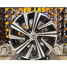 R1 Jant 4 Adet R1-337 6.5*16 5*108 ET40 73.1 Black Mack Jant Yenilenmiş (Takım)