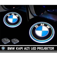 Stilix Garage Bmw Pilli Yapıştırmalı Kapı Altı LED Hayalet Logo ( 2ADET )