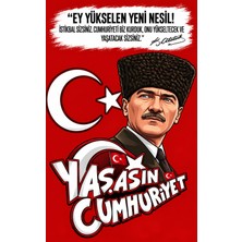 Promisebackdrop2 150X200 Cm, 29 Ekim Cumhuriyet Bayramı Kutlu Olsun, Okul Etkinlik Kumaş Fon
