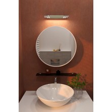 Septemius Oval Aynalı Banyo Dolabı Modern Duvar Tipi Banyo Dolabı