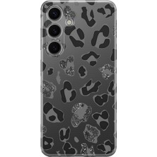 LOTUS GOLD Samsung Galaxy A27 Uyumlu Leopar Desenli Şeffaf Telefon Kılıfı