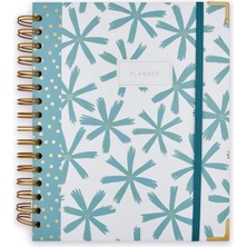 Episode B5 Spiralli Planlayıcı Modern Floral - Blue Agapanthus