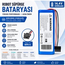 İnfostar Haier JX37 ile Uyumlu Robot Süpürge Pili 14,4V 3200MAH