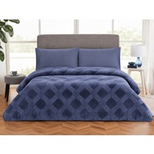 Özdilek Trendy Embos Çift Kişilik Battaniye (220X240)-ART Deco Çin Mavisi Yeni