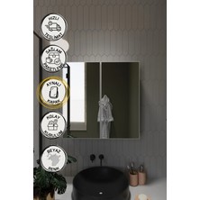Septemius 2 Aynalı Banyo Dolabı Iki Kapaklı Lavabo Üstü Banyo Dolabı