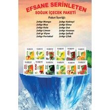 Mahbuba Efsane Serinleten Soğuk Toz İçecek 24 Adet Karışık Meyve Paketleri