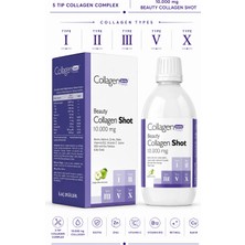 Collagen Forte Platinum 5 Tip Sıvı Kolajen (Collagen Shot) 500ML, Biotin, Vitamin B12, Vitamin C, Bakır, Retinol & Çinko