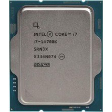Intel Core I7 14700K Tray 3.4ghz 33MB Önbellek 20 Çekirdek 1700 10NM Kutusuz Işlemci