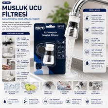 Eco Lounge 12 Adet Musluk Ucu Filtresi 2 Fonksiyonlu 360° Derece Dönebilen Başlık 16-19MM Caşlık Çapı BX40