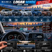 Bowie Dacia Logan 2004-2026 Modeller Için Head Up Display Hayalet Gösterge Ekranı Ön Cam Hız Göstergesi