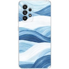 LOTUS GOLD Samsung Galaxy A23 Uyumlu Dalgalar Desenli Şeffaf Telefon Kılıfı