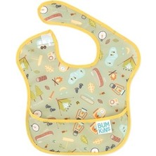 Bumkins Superbib Mama Önlüğü Yeşil - Sarı Renk 6-24 Ay Su Geçirmez
