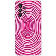 LOTUS GOLD Samsung Galaxy A23 Uyumlu Spiral Desenli Şeffaf Telefon Kılıfı