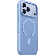 Keephone iPhone 18 Pro Max & 17 Pro Max Uyumlu Kamera Yükseltili Korumalı Mat Magsafe Şarj Destekli Hassas Buyonlu Gearmag Kapak - Dark Cherry