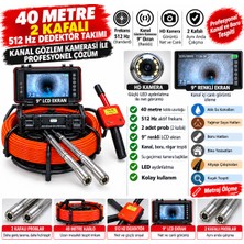 Dilek 2 Başlıklı + 40 Metre  + 512 Hz Dedektörü Yanında Kanal Gözlem Kamerası