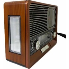 Eco Lounge Nostaljik Vintage Radyo Taşınabilir Bluetooth Bağlantılı Hoparlör Radyo