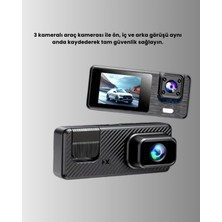 Eco Lounge Çok Açılı Araç Içi Dvr | Ön Iç Arka Kamera, Döngü Video Kaydı