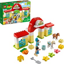 LEGO® DUPLO® At Ahırı ve Midilli Bakımı 10951 65 Parça Hediyelik Eğitici Set Okul Öncesi Çocuklar İçin