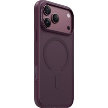 Keephone iPhone 18 Pro Max & 17 Pro Max Uyumlu Kamera Yükseltili Korumalı Mat Magsafe Şarj Destekli Hassas Buyonlu Gearmag Kapak - Dark Cherry