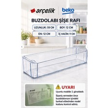 Öz Beyaz Eşya B Eko B 9597 Nex Buzdolabı Kapak Şişe Rafı Şişelik