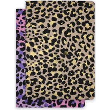 Episode B5 Terzi Dikiş 2'li Set Leopard - Classic Gold & Pink Mauv