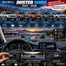 Bowie Dacia Duster 2010-2026 modeller için head up display hayalet gösterge ekranı ön cam hız göstergesi